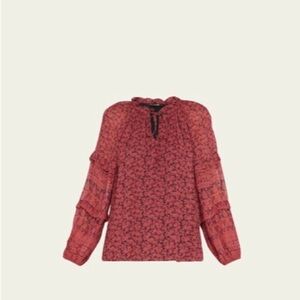 KOBI HALPERIN Mckenna Peasant Blouse / Size Medium /